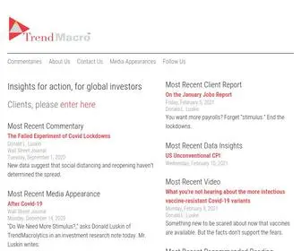 Trendmacro.com(Insights for action) Screenshot