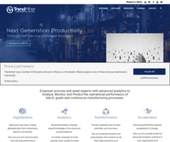 Trendminer.com(Self-service analytics for the process industry) Screenshot