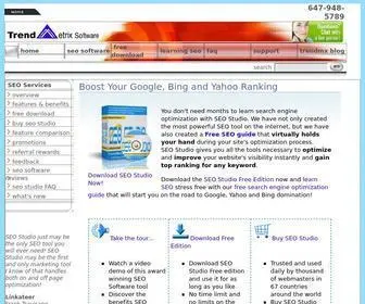 Trendmx.com(SEO Studio Software for Optimization & Promotion by Trendmx) Screenshot
