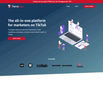 Trendpop.social(All-In-One Platform for Marketers on TikTok) Screenshot