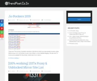 Trendpost.co.in(Trendpost) Screenshot