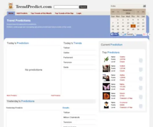 Trendpredict.com(Trends) Screenshot