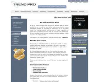 Trendpro.com(Trading Software) Screenshot