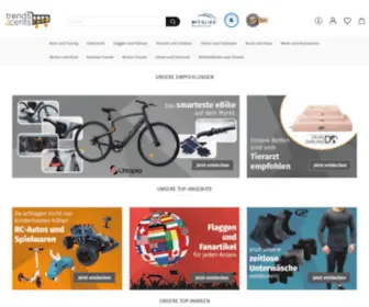 Trendsforcents.de(Online-Shop für günstige Trend) Screenshot