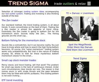 Trendsigma.net(Trend Sigma Trading System) Screenshot