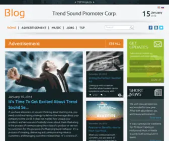 Trendsoundpromoter.info(Trend Sound Promoter Corporate Blog) Screenshot