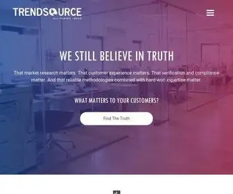 Trendsource.com(Mystery shopping company) Screenshot