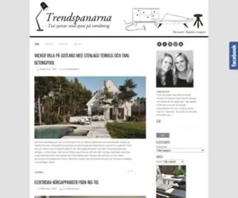 Trendspanarna.nu(Dansk inredning och design) Screenshot