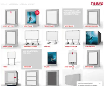 Trendsysteme.de(Professionelle Systemlösungen in der Außenwerbung) Screenshot