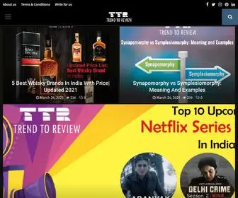 Trendtoreview.com(Trend To Review) Screenshot