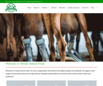 Trendyanimalfeeds.com(Quality animal feeds for all seasons) Screenshot