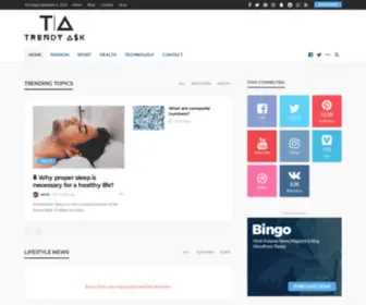 Trendyask.com(Ask what is trending) Screenshot