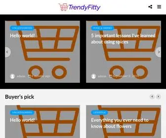 Trendyfitty.com(Experience the lifestyle) Screenshot