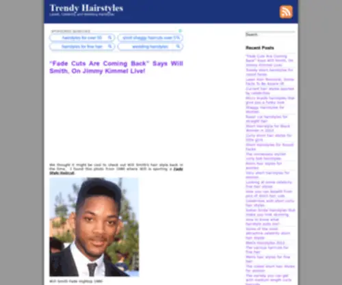 Trendyhairstyle.org(Celebrity) Screenshot