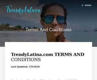 Trendylatina.com(Where Living Your Best Life Is Always Trending) Screenshot