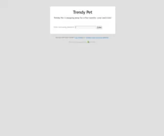 Trendypet.com(Trendy Pet) Screenshot