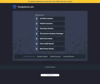 TrendyStores.com(Online shop for gifts) Screenshot