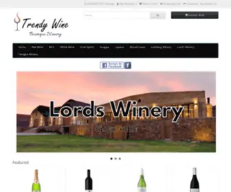 Trendywine.co.za(Buy Boutique Wine Direct From The Winery Online) Screenshot