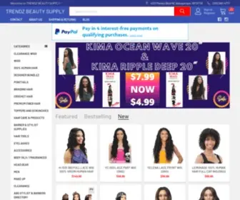 Trendzbeautysupply.com(Trendz Beauty Supply) Screenshot