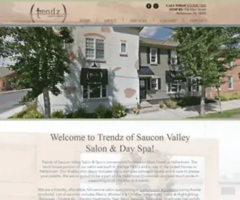 Trendzofsauconvalley.com(Trendz of Saucon Valley Salon & Spa) Screenshot