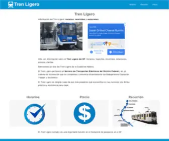 Trenligero.com.mx(Tren) Screenshot