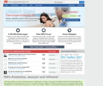 Trennungsschmerzen.de(Liebeskummer Forum & Trennungsschmerzen Hilfe) Screenshot