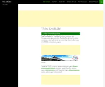 Trensaat.com(Tren Saatleri ve Tren Bileti 2024) Screenshot