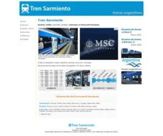 Trensarmiento.com.ar(Tren Sarmiento) Screenshot