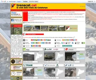 Trenscat.com(La web dels trens de Catalunya) Screenshot