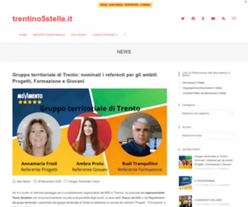 Trentino5Stelle.it(NEWS) Screenshot