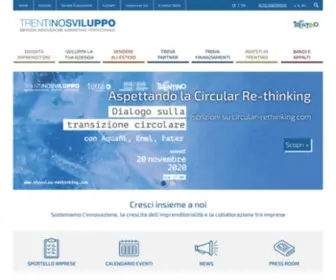Trentinosviluppo.it(Impresa, Innovazione e Marketing Territoriale) Screenshot