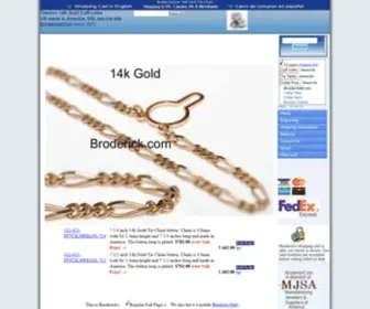 Trenton.com(BroderickCom 14K Gold Tie Chain) Screenshot