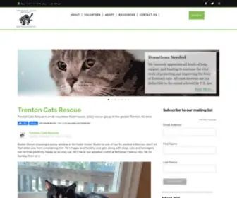 Trentoncats.org(Humane Solutions for Trenton's Cats) Screenshot