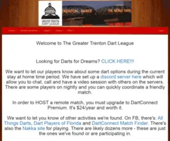 Trentondarts.com(Greater Trenton Dart League) Screenshot
