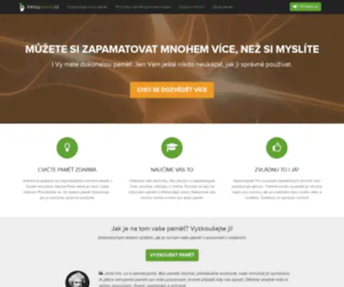 TrenujPamet.cz(Online cvičení paměti) Screenshot