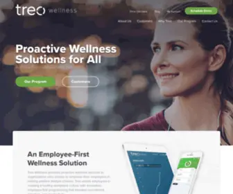 Treowellness.com(Treo Wellness) Screenshot