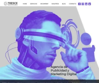 Tresce.com(Agencia de Marketing Digital en Barcelona y Madrid) Screenshot
