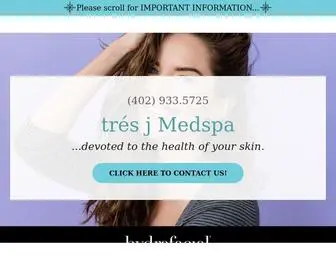 TresjMedspa.com(Tres j Medspa) Screenshot