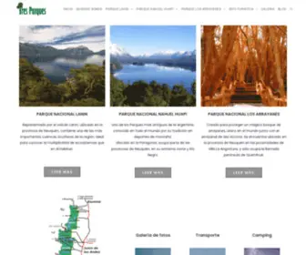 Tresparques.com.ar(Parques Nacionales Lanin) Screenshot