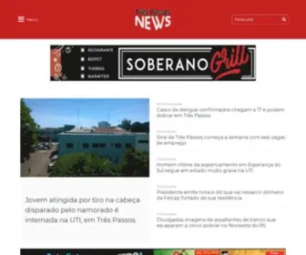 Trespassosnews.com.br(Três Passos News) Screenshot