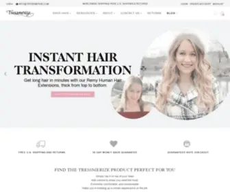 Tressmerize.com(Best Clip In Hair Extensions for Short Hair) Screenshot