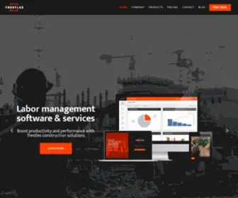 Trestlescs.com(Construction Labor Management Software & Services) Screenshot