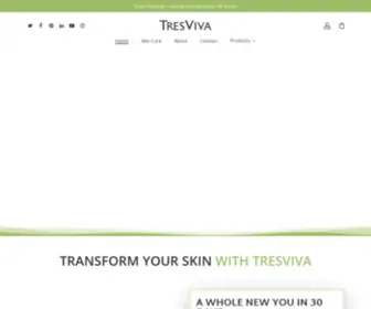 Tresviva.com(TresViva Skincare) Screenshot