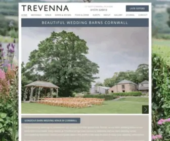 Trevenna.co.uk(Barn Wedding Venue in Cornwall) Screenshot