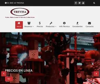 Trevisa.com.mx(Tubos, Refacciones y V) Screenshot