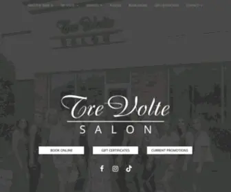 Trevoltesalon.com(Tre Volte Salon) Screenshot