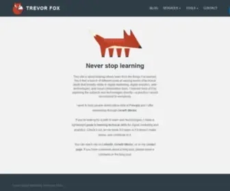 Trevorfox.com(This site) Screenshot