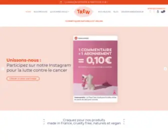 Trew.fr(Des cosmétiques vegan et naturels fabriqués en France) Screenshot