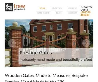 Trewgates.com(Handmade Wooden Gates) Screenshot