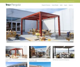 Trexpergola.com(Low Maintenance Engineered Pergola Kits by Trex) Screenshot